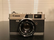 Vintage Canon Canonet QL19 45mm f/1.9 35mm Film Camera w/ Leather bag ripped