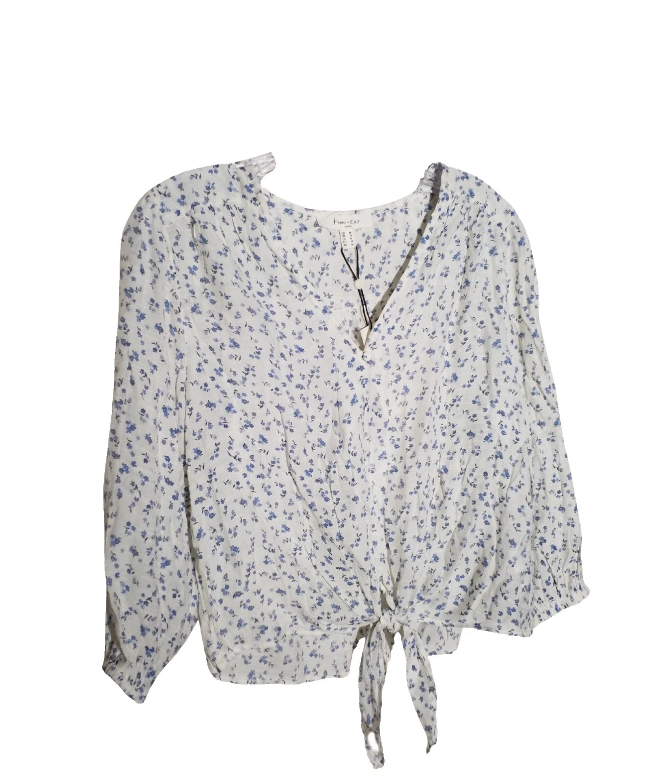 布莱尔花卉罩衫上衣女