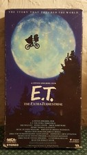 E.T. ET The Extra Terrestrial VHS 1982 Rare Green and Black Tape Spielberg