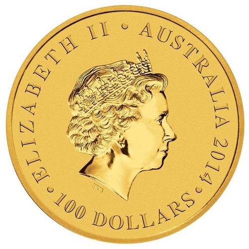 1 oz 100$ Australien Goldmünze Känguru - 25. Jubiläum 2014 BU - Picture 2 of 3