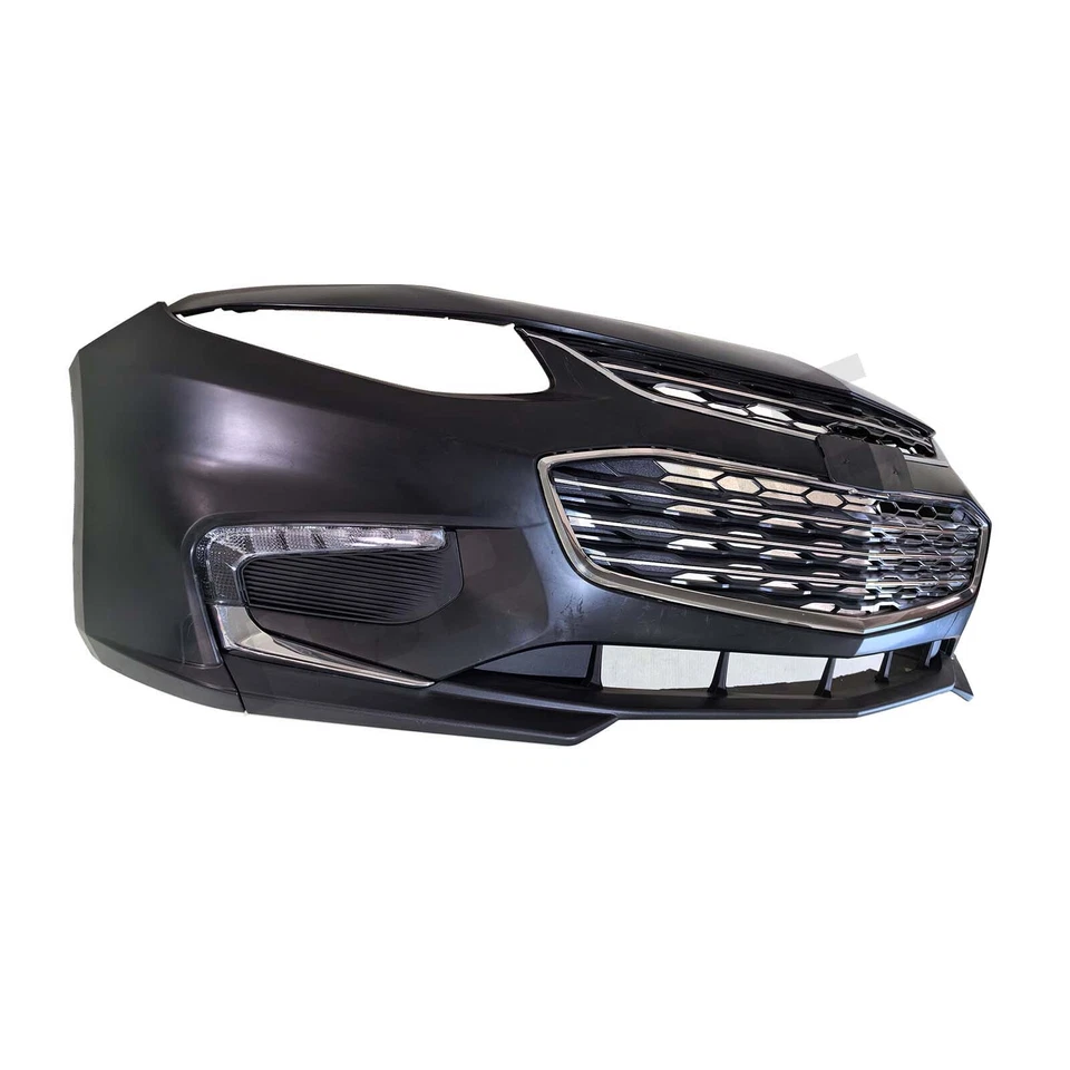 Complete Front Bumper Cover Grille W/ Fog Light Trim For 2016-2018 Chevy Malibu Foto 2 de 4