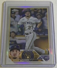 Willy Adames 2023 Topps Chrome Refractor #101 Milwaukee Brewers