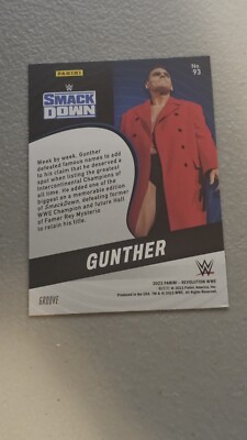 wwe GUNTHER 2023 PANINI REVOLUTION GROOVE #93 wrestling CARD | eBay