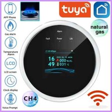 Tuya Wifi Gas Detector Home LPG Natural Gas Leak Alarm LED Display Leakage Senso