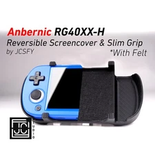Felt Anbernic RG40XX-H Grip 2-in-1 Reversible Screen Cover & Slim Comfort JCSFY