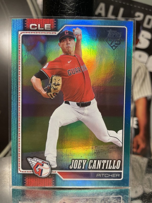 Topps Series Two 2026 Joey Cantillo Cleveland Guardians Aqua Foil #691