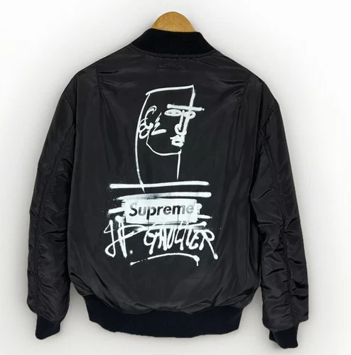 Sac à dos réversible Supreme x Jean Paul Gaultier taille M MA 1 Bomber marron JPG EUC