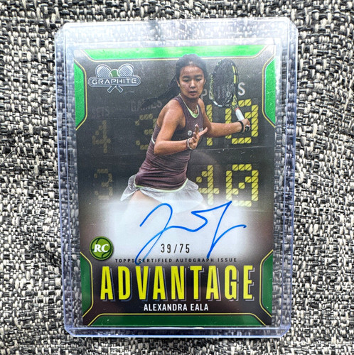 Alexandra Eala #AA-AE 2024 Topps Graphite Advantage Autograph card