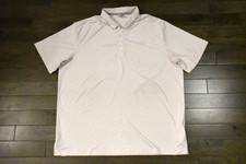 Men's PUMA Golf Performance Polo Shirt Pink Palm Trees Size XL