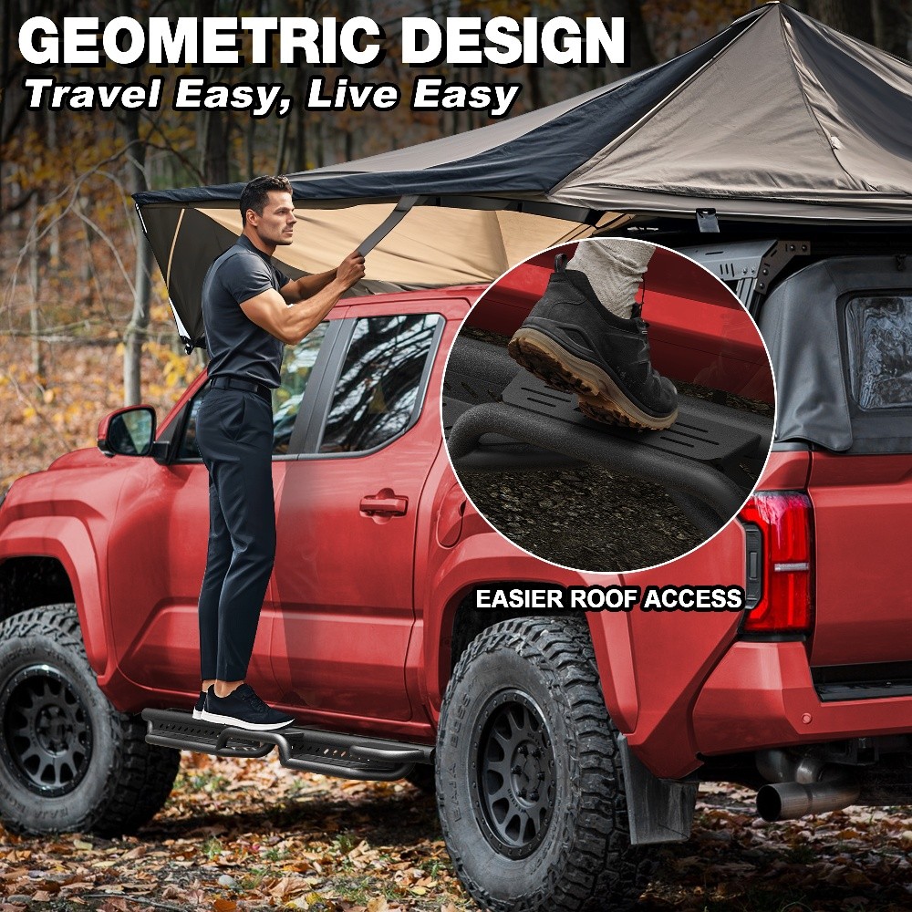 2Pcs Running Boards 2-Stairs Side Steps For Lexus GX470 2003-2009 Drop Nerf Bar