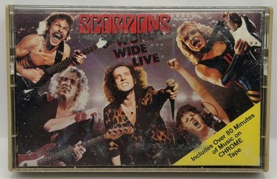 Scorpions World Wide Live Cassette Tape 1985 Island Mercury USA