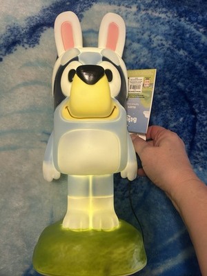 Bluey Easter Bunny Light-Up Figurine Large Plastic Seasonal Decor 14in