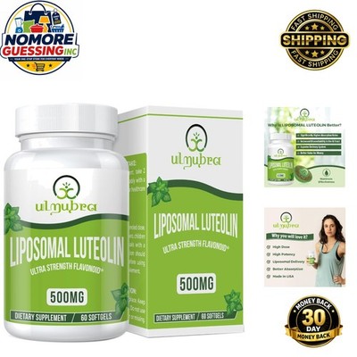 High-Potency Luteolin 500MG Softgels - Non-GMO & Gluten-Free Supplement