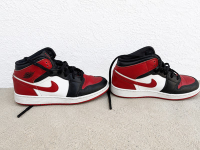 Red and Black Air Jordan 7Y boys