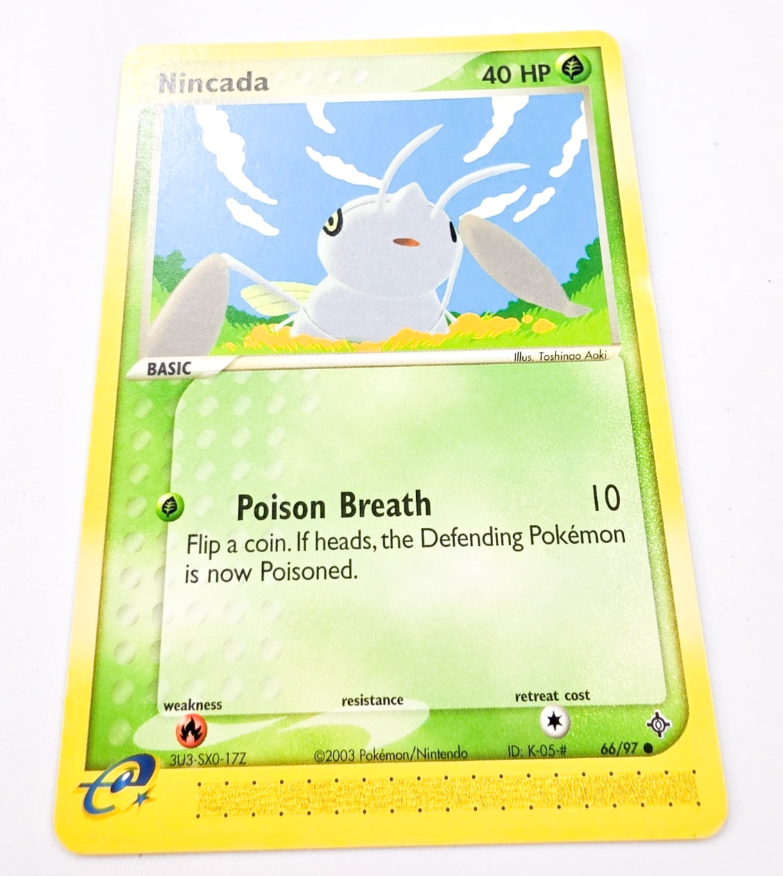 Nincada 66/97 EX Dragon Common Pokemon Trading Card