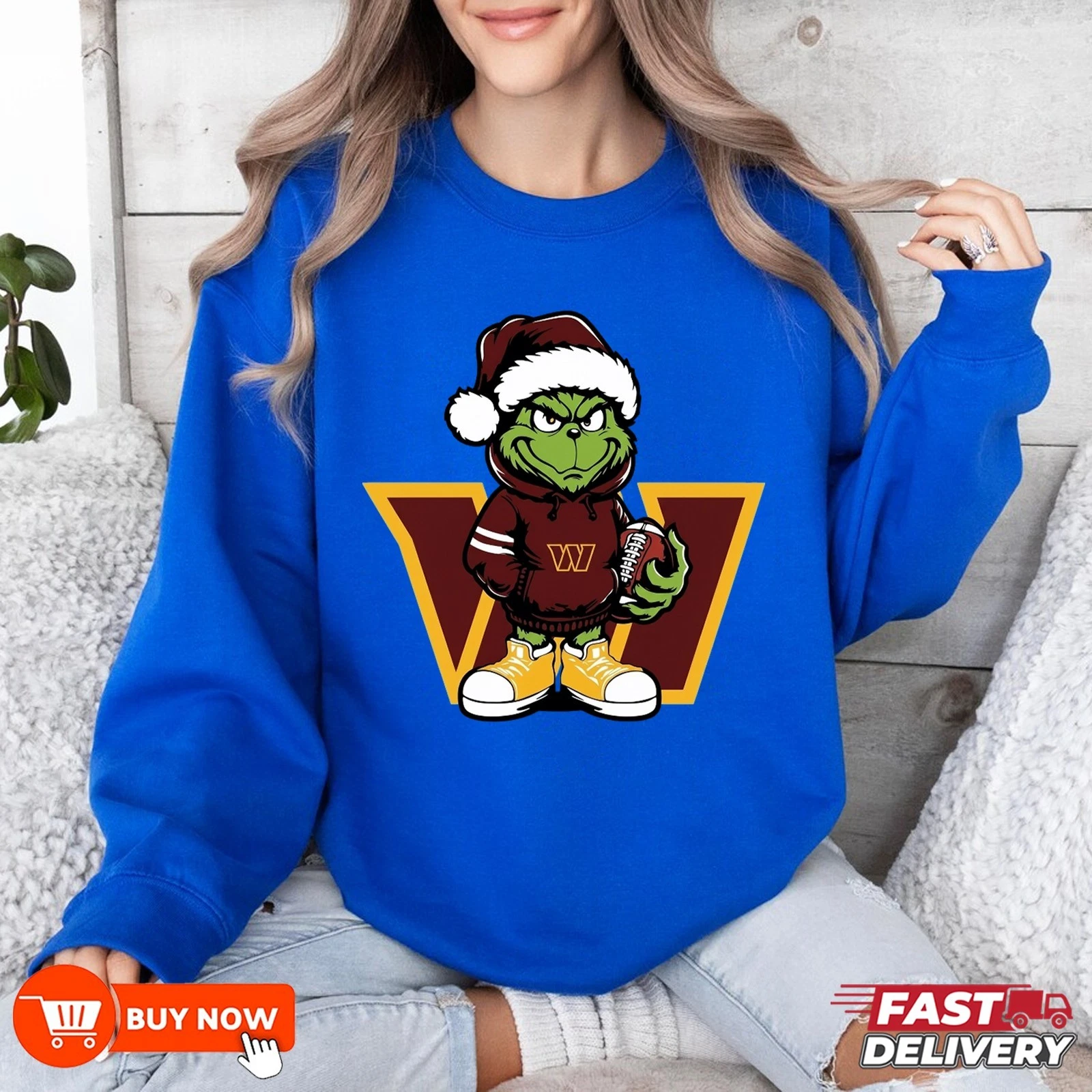 Washington Commanders funny character football Football Sweatshirt