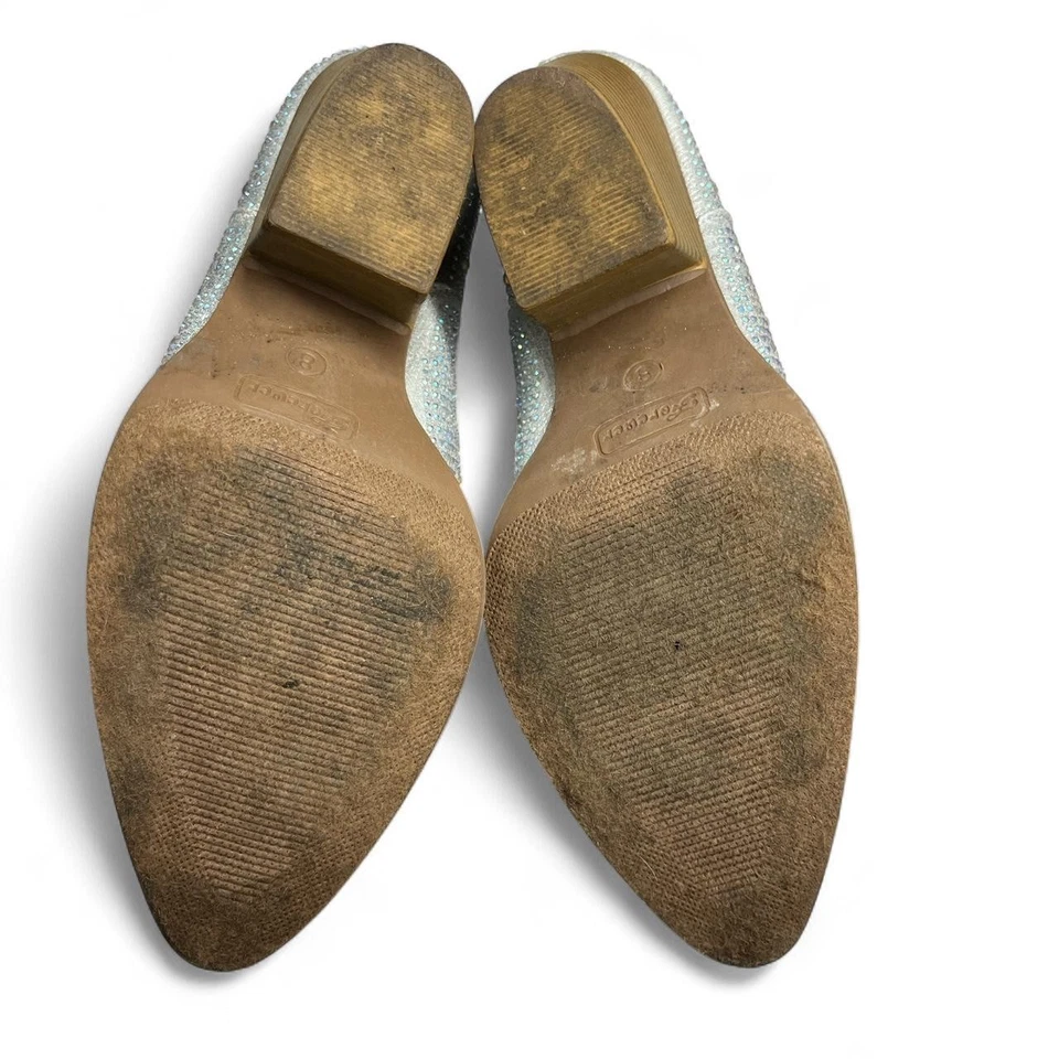 Ковбойские сапоги Forever с серебряными стразами | женские размер 8 вестерн гламур - Изображение 3 из 4