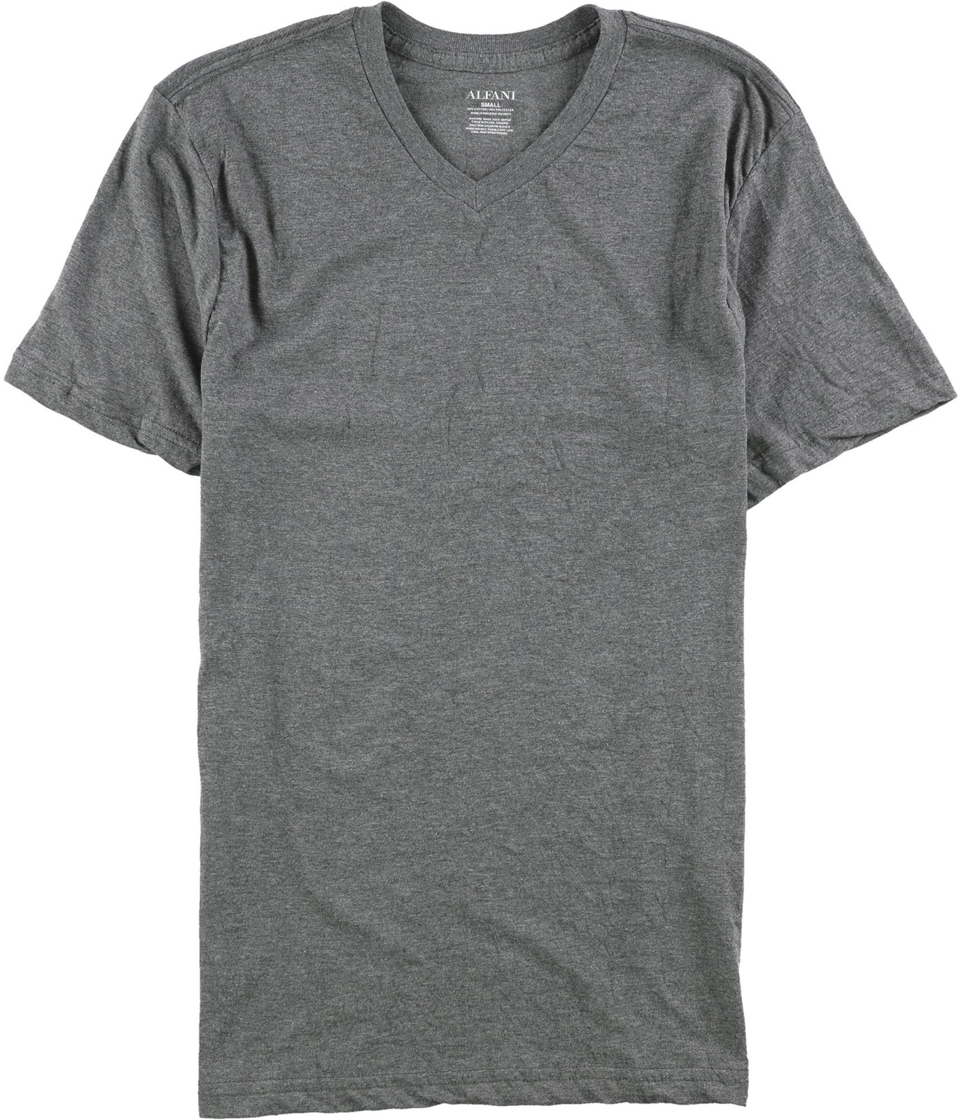 Мужское однотонное нижнее белье Alfani, Пижамная футболка для сна, серая, Маленький размер