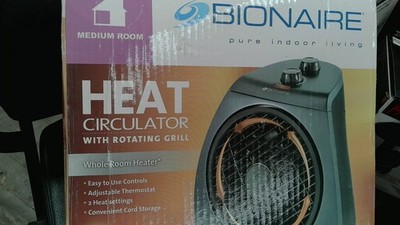 Bionaire Heat Circulator with Rotating Grill Portable Electric Heater