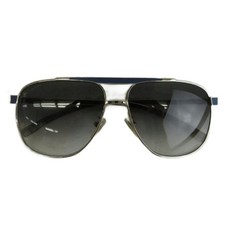 Louis Vuitton Attitude Pilot Glasses Sunglasses Metal Frame Silver Blue