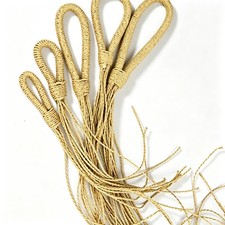 10Pcs Grass Rope Loop Handle DIY Wind Chime Rattle Braided Cord Craft