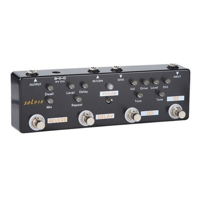Gitarreneffektpedal Mit 5 Modi: Hall Delay FX-Loop Distortion Overdrive N1PA