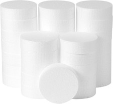 32 Pack 3 Inch Foam Circles 1" Thick Round Foam Discs for DIY Projects Cakes