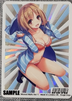 Ultra Rare Waifu Sample Card Doujin Dojo Anime