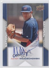 2009 Upper Deck USA Baseball Box Set Asher Wojciechowski #USA-82 Auto 2x6