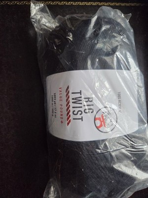 Big Twist Value Pound+ Worsted Yarn 100% Acrylic Black Skein