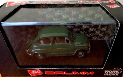 Fiat 600D Polizia Stradale 1960 Brumm 1:43 R308 Neu in OVP
