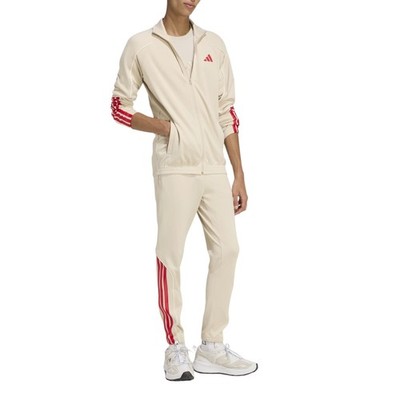 Adidas - Herrenanzug Stadium 3-Stripes, beige Größe L Cod KB6198
