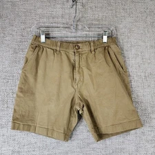 Chubbies Boomshakalaka Cotton Chino Shorts Mens *S-M 27X7 Tan Stretch Waist