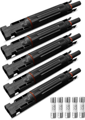 15A Solar Fuses Holder Inline for Solar Panel and Solar Controller with 10 Fuse,
