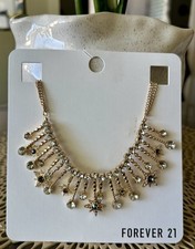 Fashion Necklace Gold Tone Flower Lace Statement Choker Vintage Victorian Style