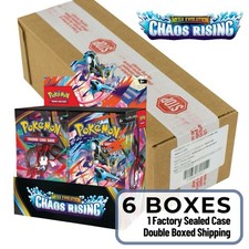 SEALED CASE! 6x Booster Box Chaos Rising ME04 Pokemon TCG