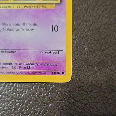 abra pokemon card 43 102 Pokmon - 43/102 Base Set - Bsica Hp/dmg This is of the Common rarity. Are the 43/102 Abras in