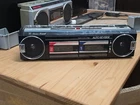 HITACHI  BOOMBOX TRK-W404W STEREO RADIO CASSETTE RECORDER