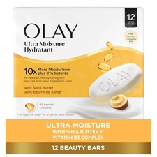 Olay Beauty Bar, Ultra Moisture, 12 pack