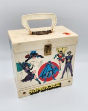 1976 SUPERCASE 45 Record Case DC Comics Super Heroes Batman Superman Cat Girl