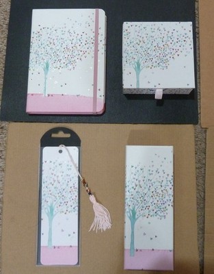 PETER PAUPER PRESS TREE OF HEARTS  SET OF 4 JOURNAL , NOTES, PEN &BOOKMARK, NEW!