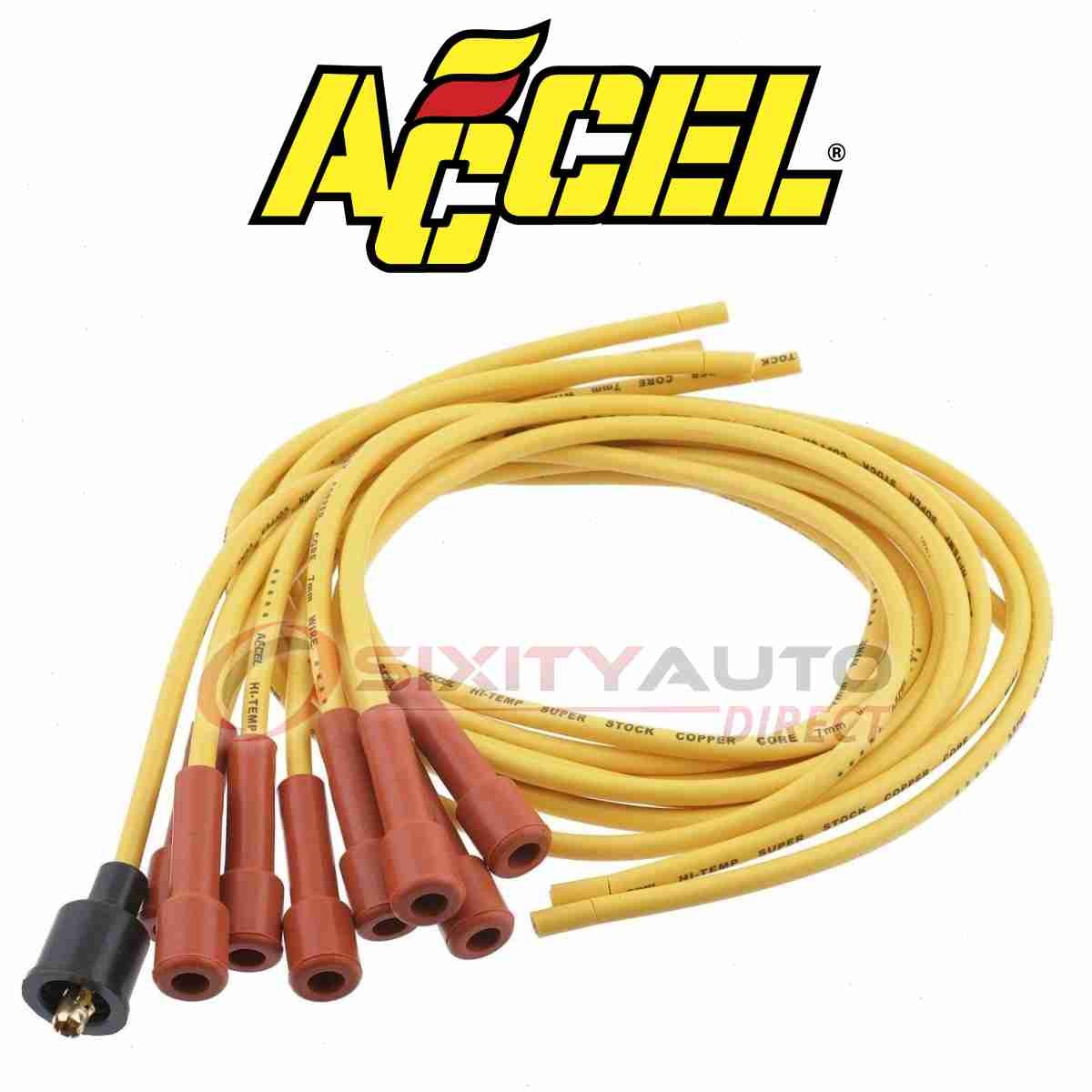 ACCEL Spark Plug Wire Set for 1967-1972 Chevrolet Camaro 6.5L 6.6L V8 - ar