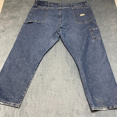 Wrangler Carpenter Jeans Mens 44x30 Blue Cotton Outdoor