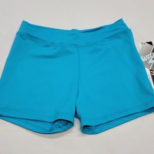 Body Wrappers ProWEAR Adult ProWEAR Boy-Cut Shorts Turquoise SZ XS-A