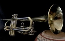 Tromba artigianale imperiale Martin 1939, custodia Bach Strad, Bach 3 MP, kit cura