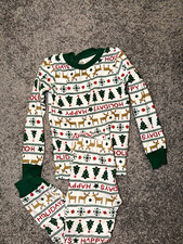 Carter's 5T 2-Piece Cotton Knit Long Sleeve Holiday Reindeer Pajama Set