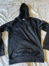 Tulane Green Wave Nike Therma Fit Hoodie Black On Black Size Medium