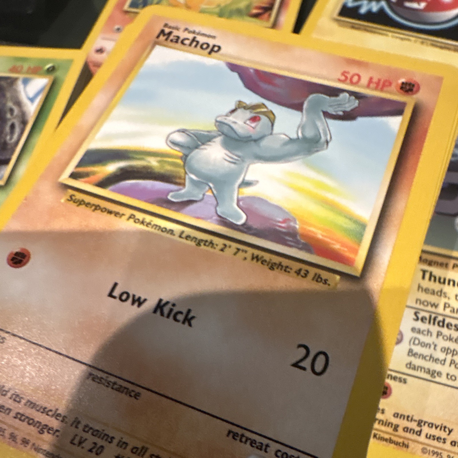 Pokemon TCG Base Set Machop 52/102 (1999) Wizards of the Coast English