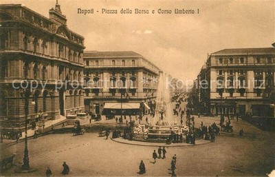 Napoli Neapel Piazza della Borsa Corso Umberto I
