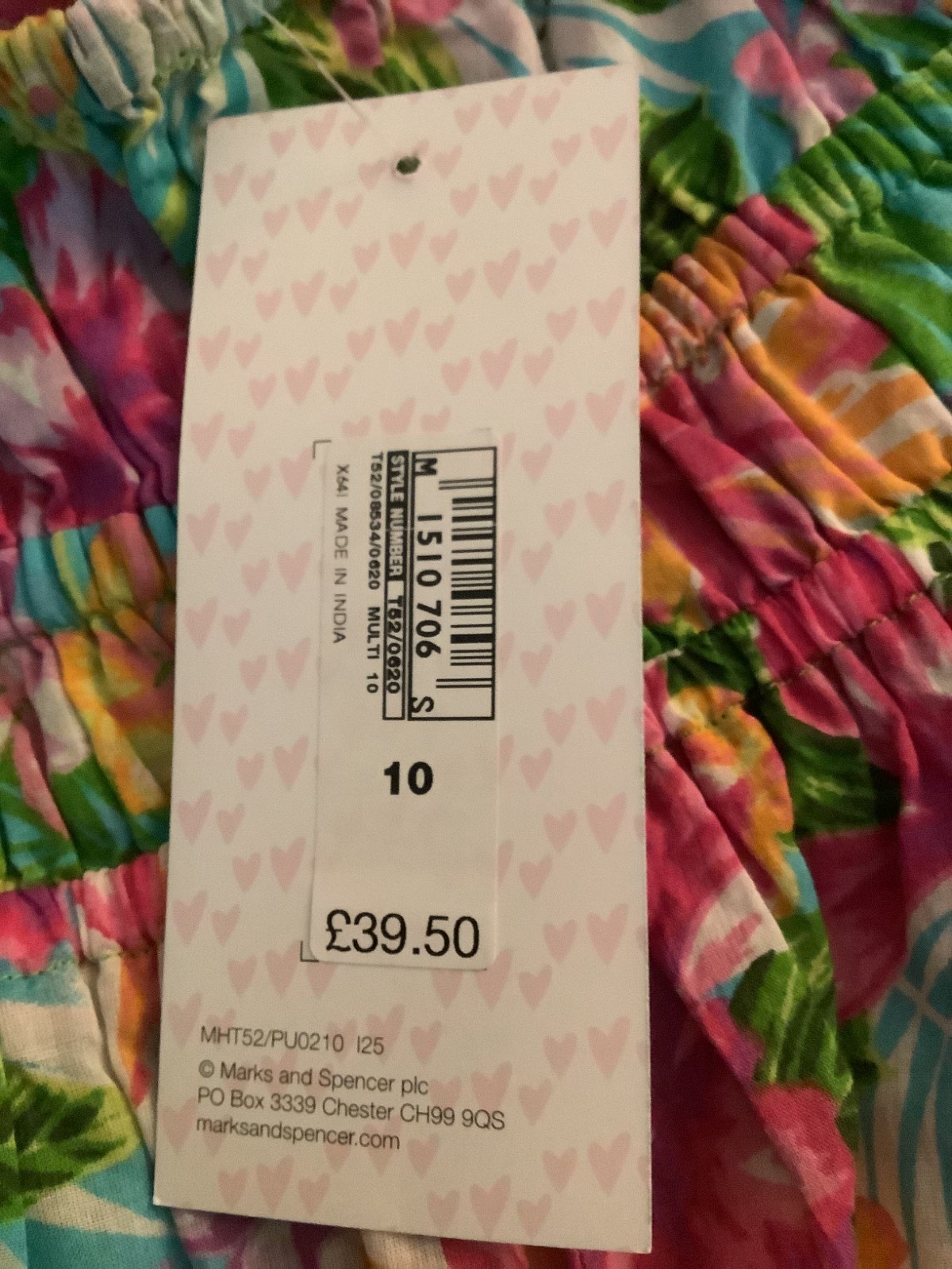Lovely Ladies Per Una Fine Cotton Floaty Floral Sun Dress size 10 image 8